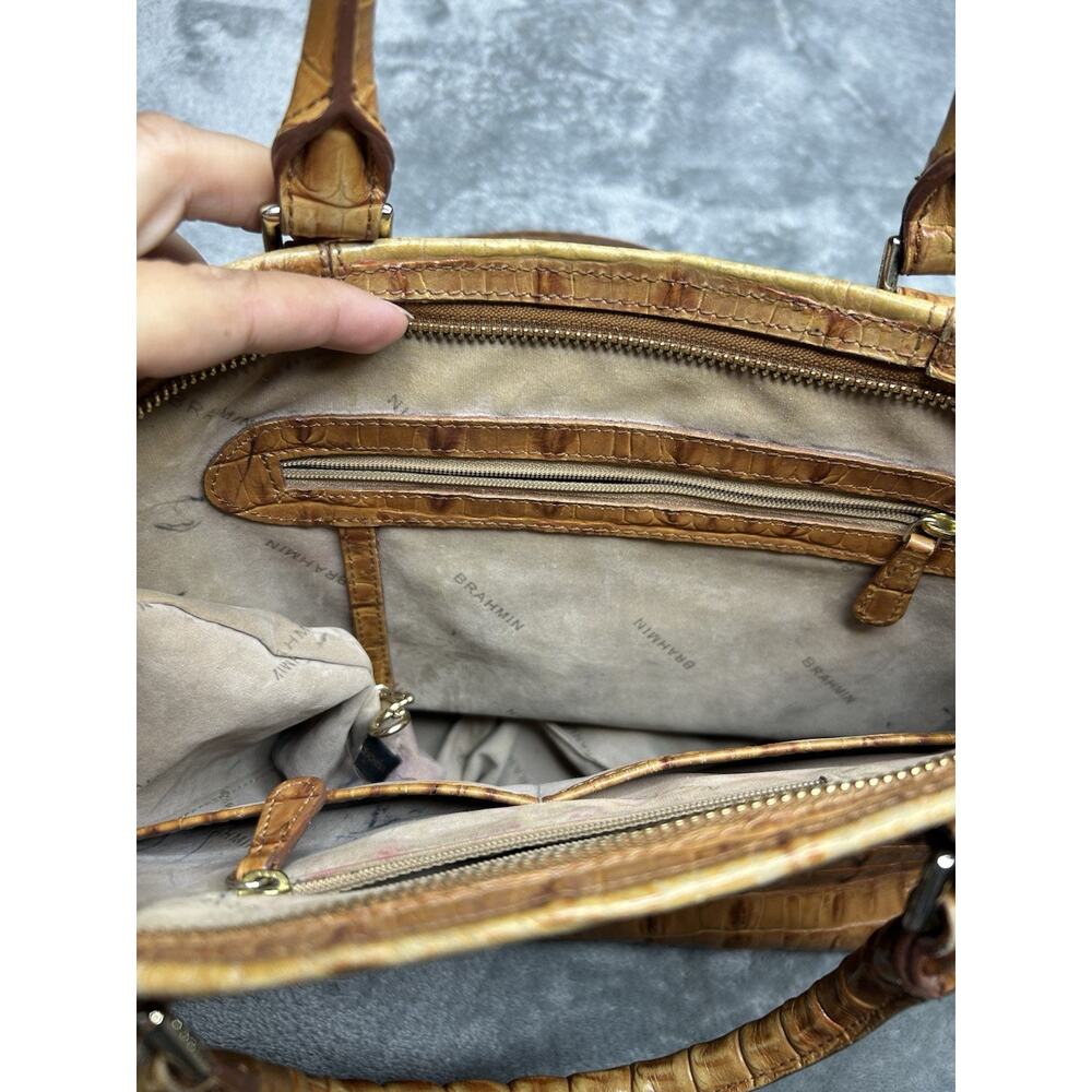 Brahmin Mini Arno Whiskey La Scala Shoulder Cross Body Bag - Picture 4 of 16